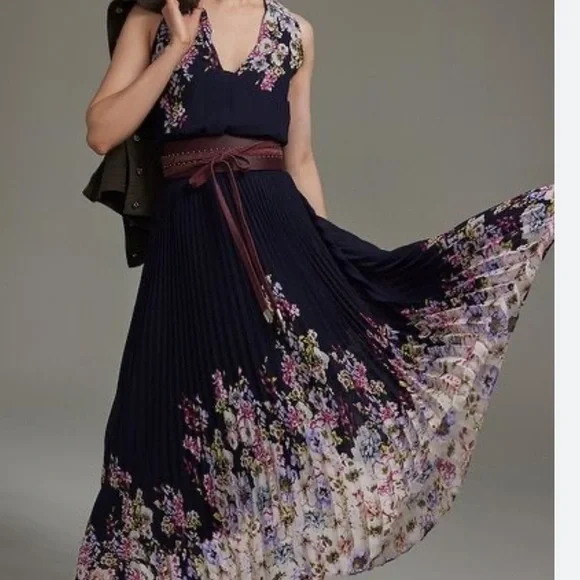 Sleeveless Maxi Floral Dress sz 12 - Picture 4 of 11